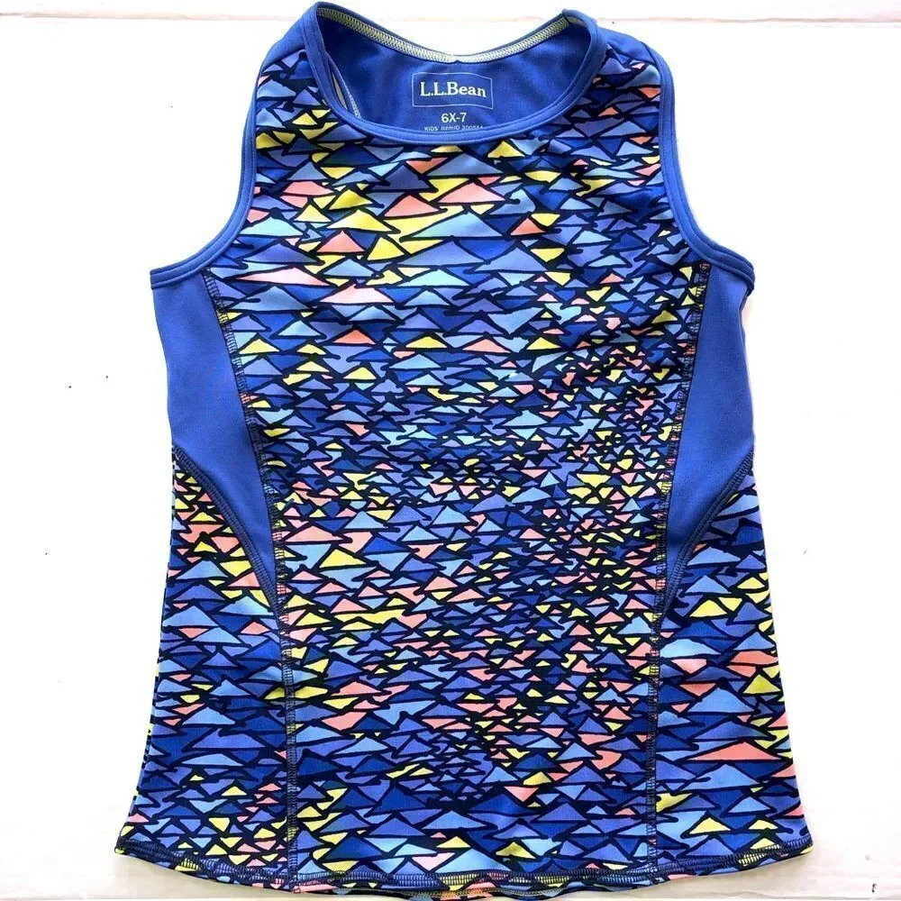 𝅺nwot Girls Size 6X-7 LL Bean Fitness/Swim Racerback Tank Top